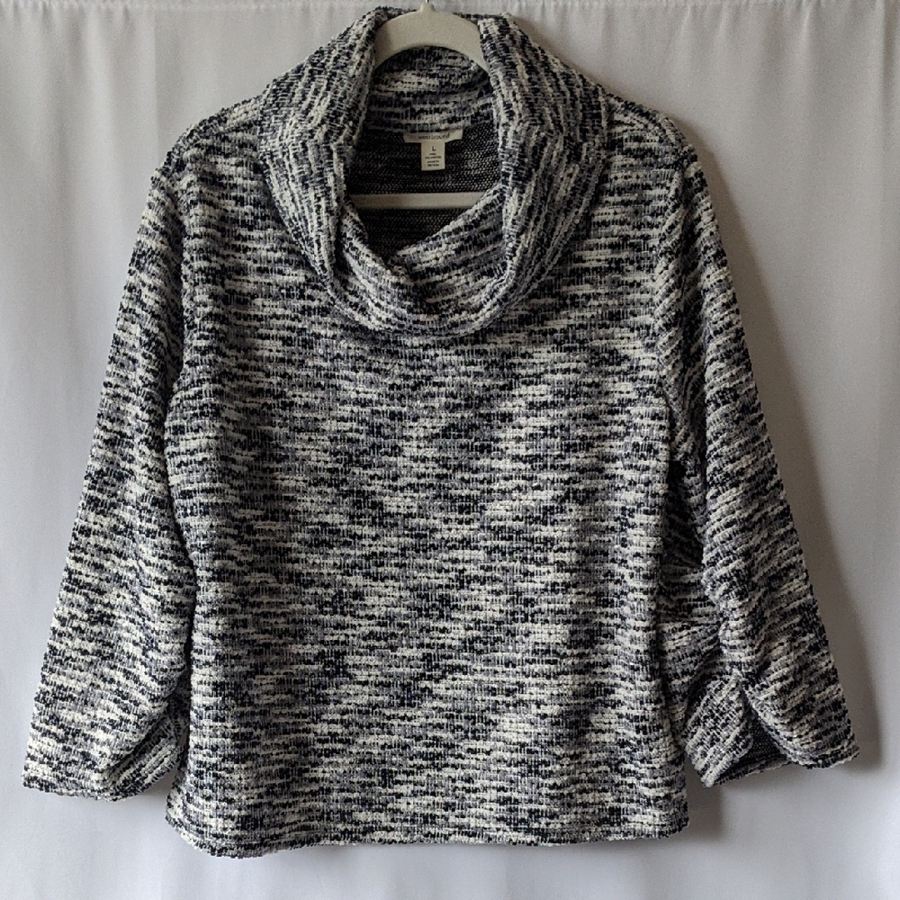 Westbound Monochrome Cowl Neck Sweater